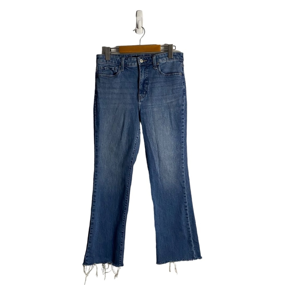 Uniqlo Women's Medium Indigo High Rise Skinny Flare Denim Jeans